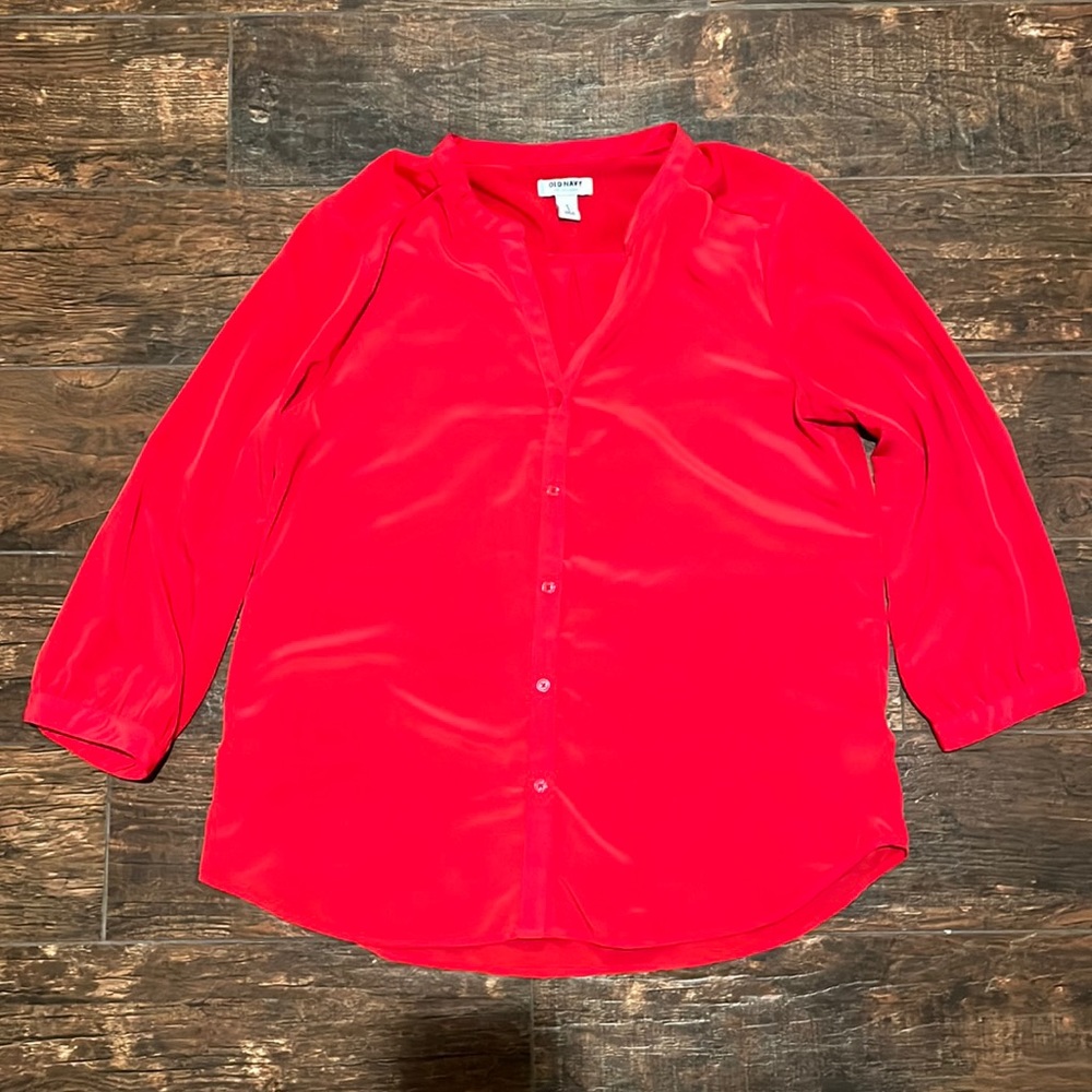 Red blouse from old navy size medium
